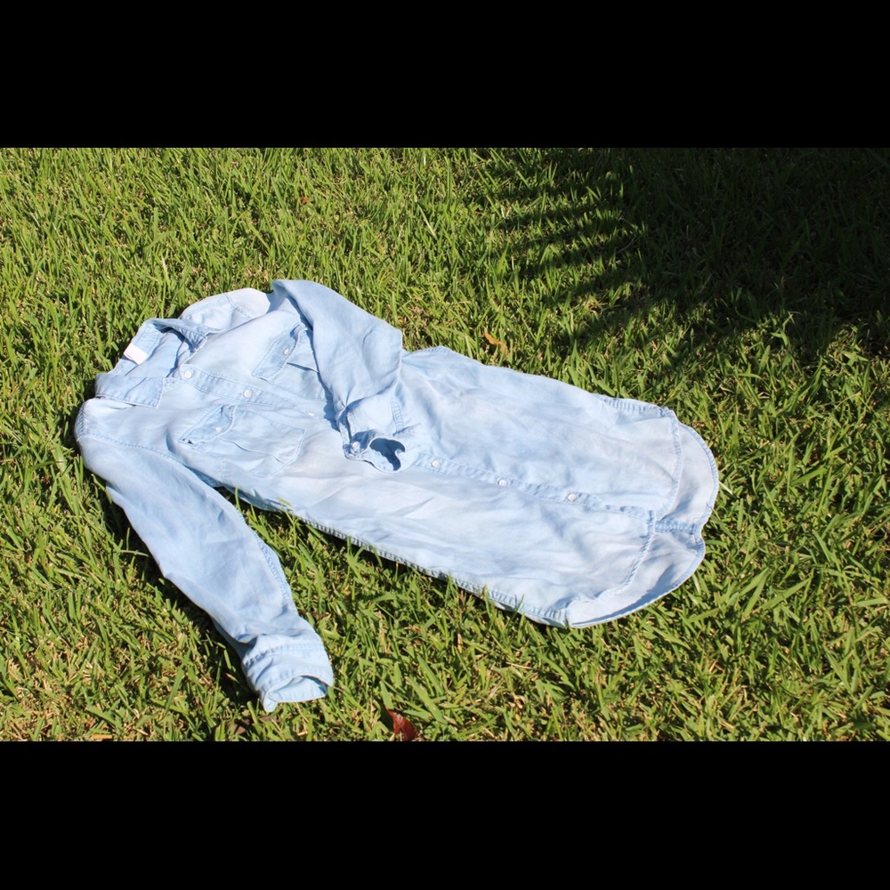 & Demin Button up dress